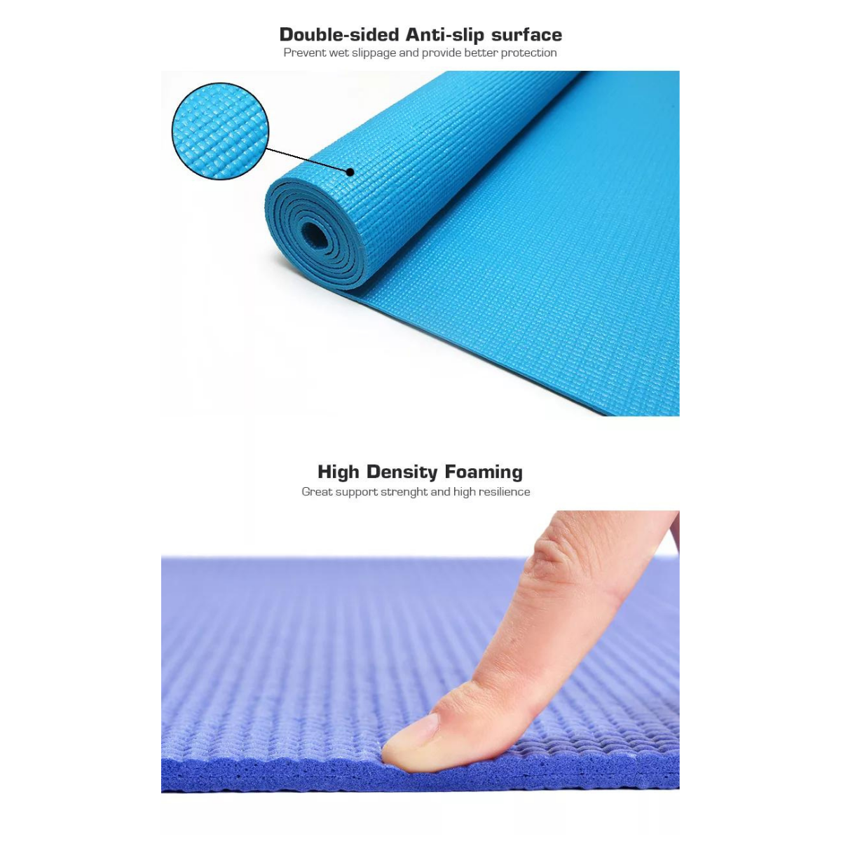 Performance Yoga Mat with Carrying Straps-7