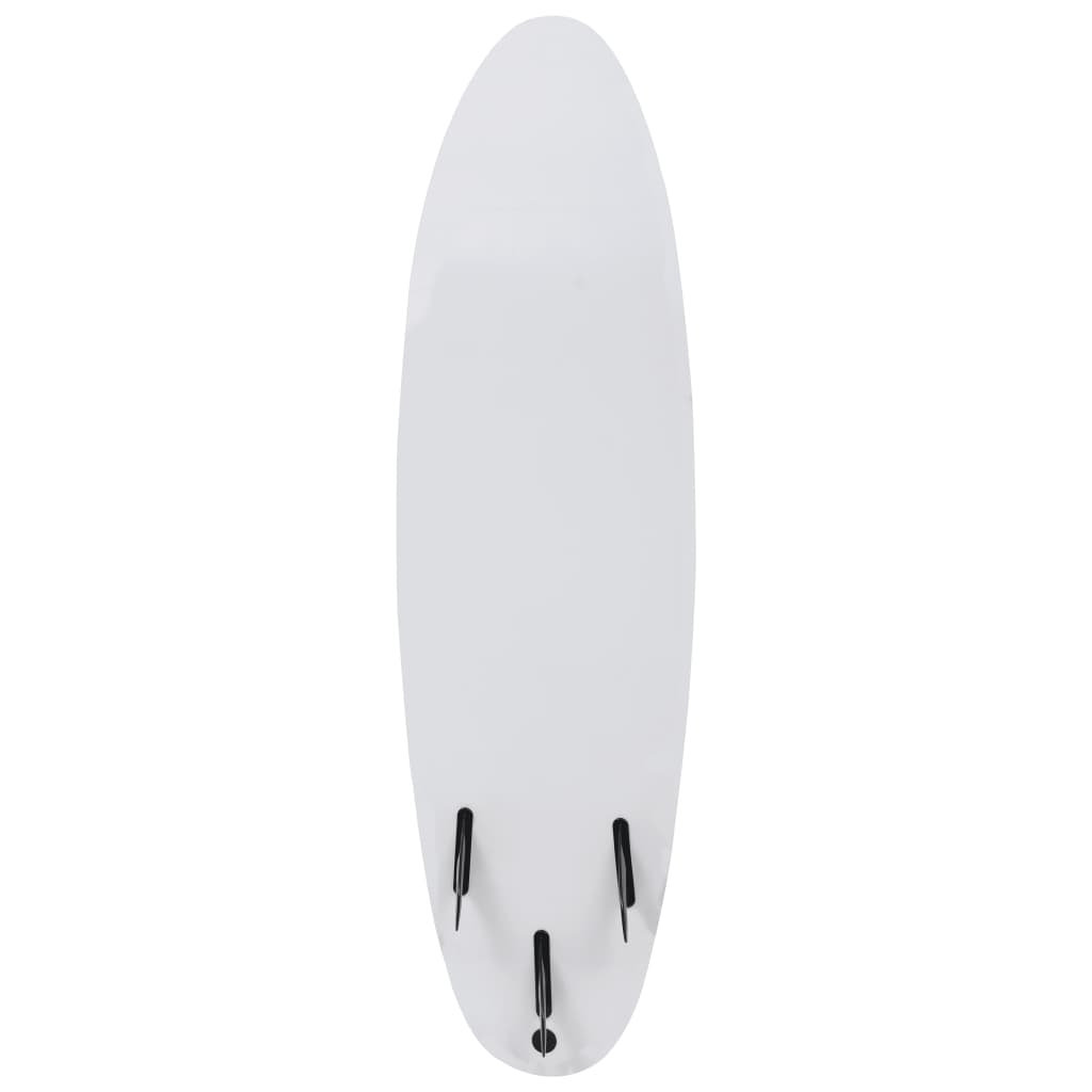 vidaXL Surfboard 66.9" Blue and Cream-3