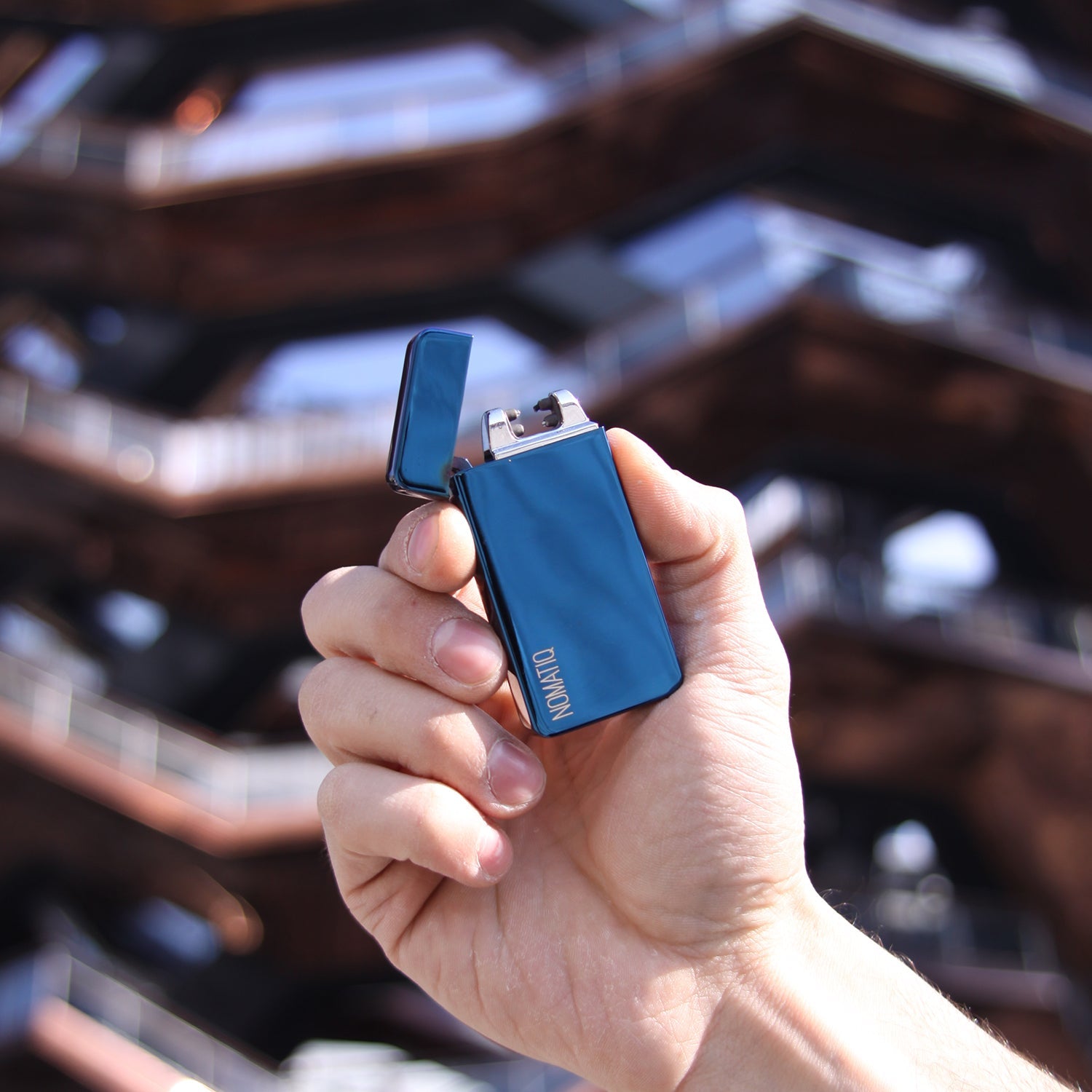 Blue Dual Arc Lighter-3