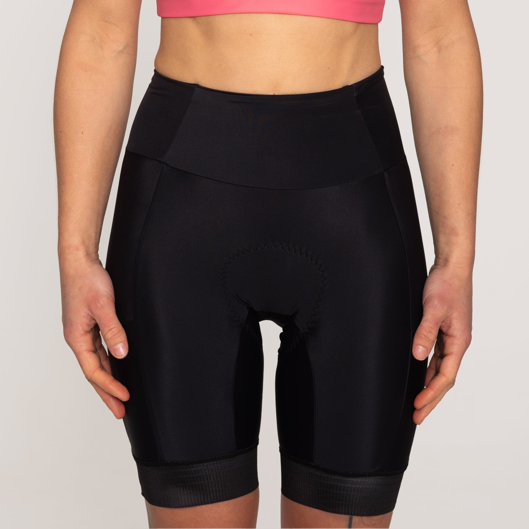 High Waist Cycling Short - All Black-0