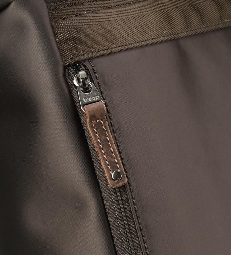 TRP0523 Troop London Heritage Nylon Roll Top Backpack, Laptop Backpack-6
