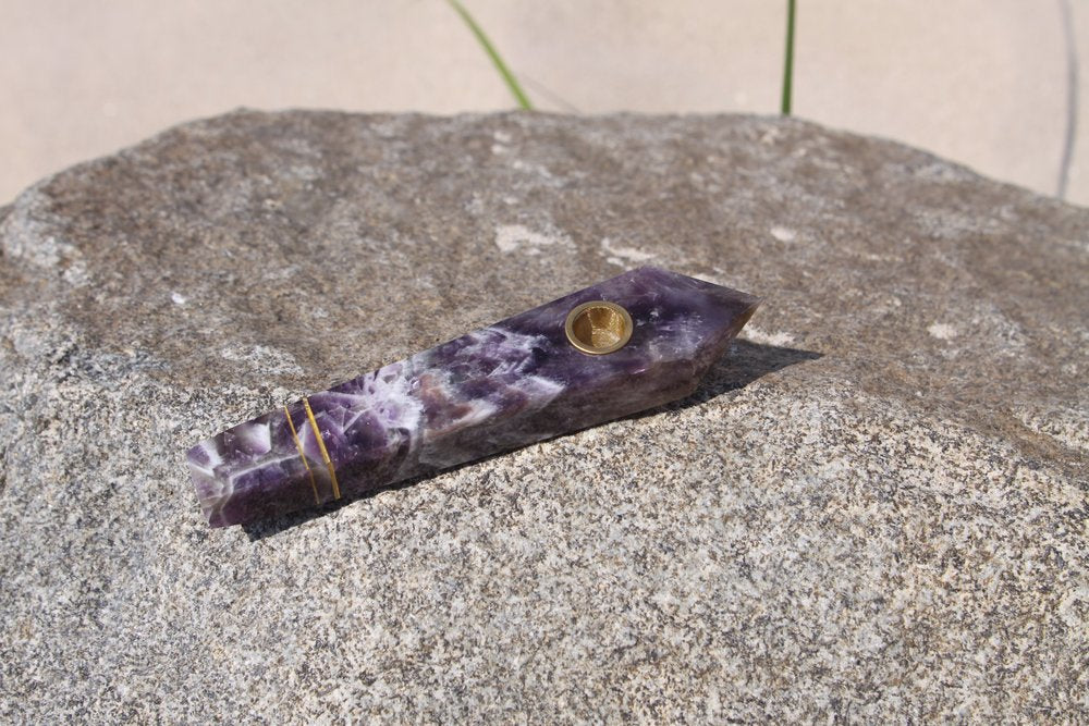 Purple Amethyst Pipe-1