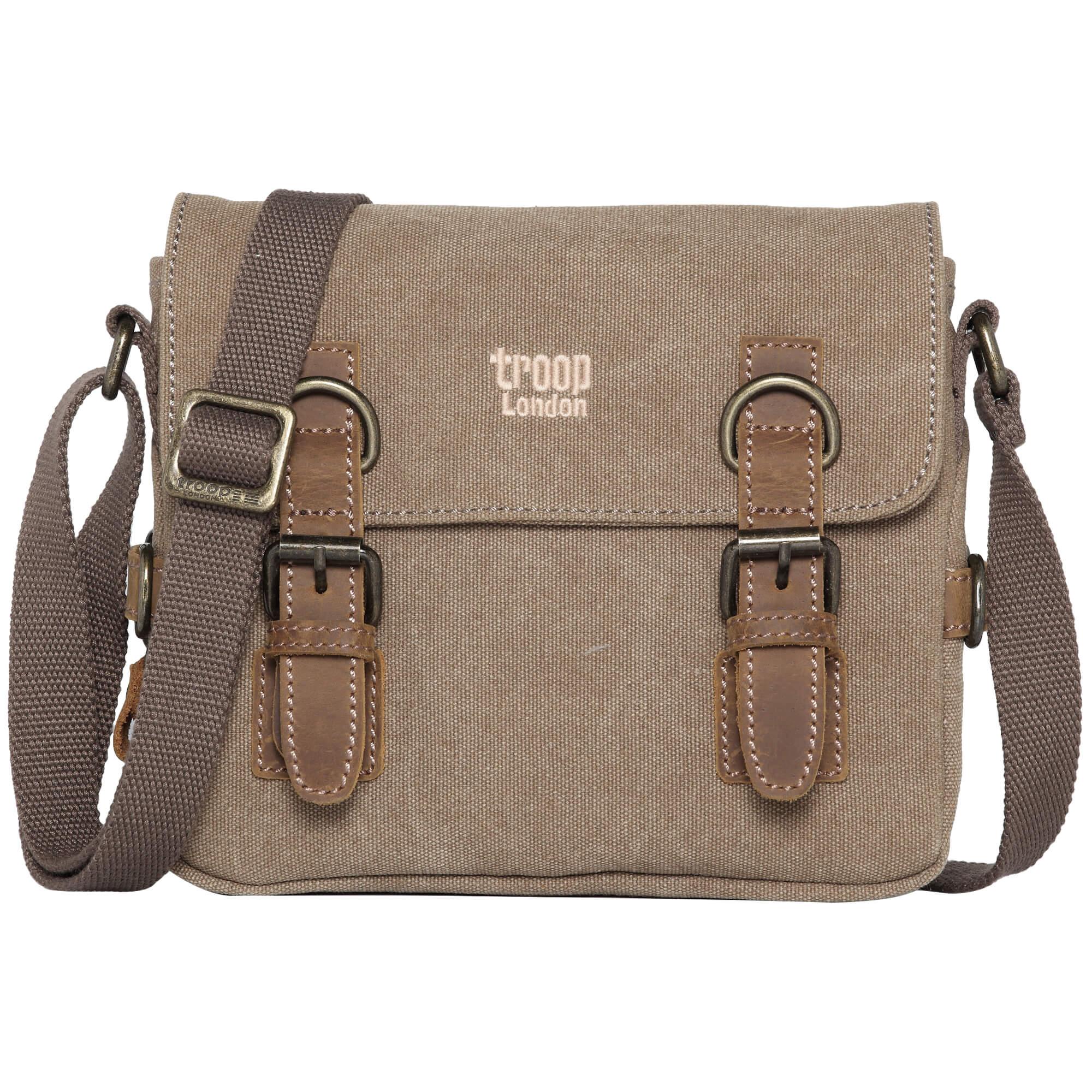 TRP0111 Troop London Classic Canvas Across Body Bag Travel Bag-5