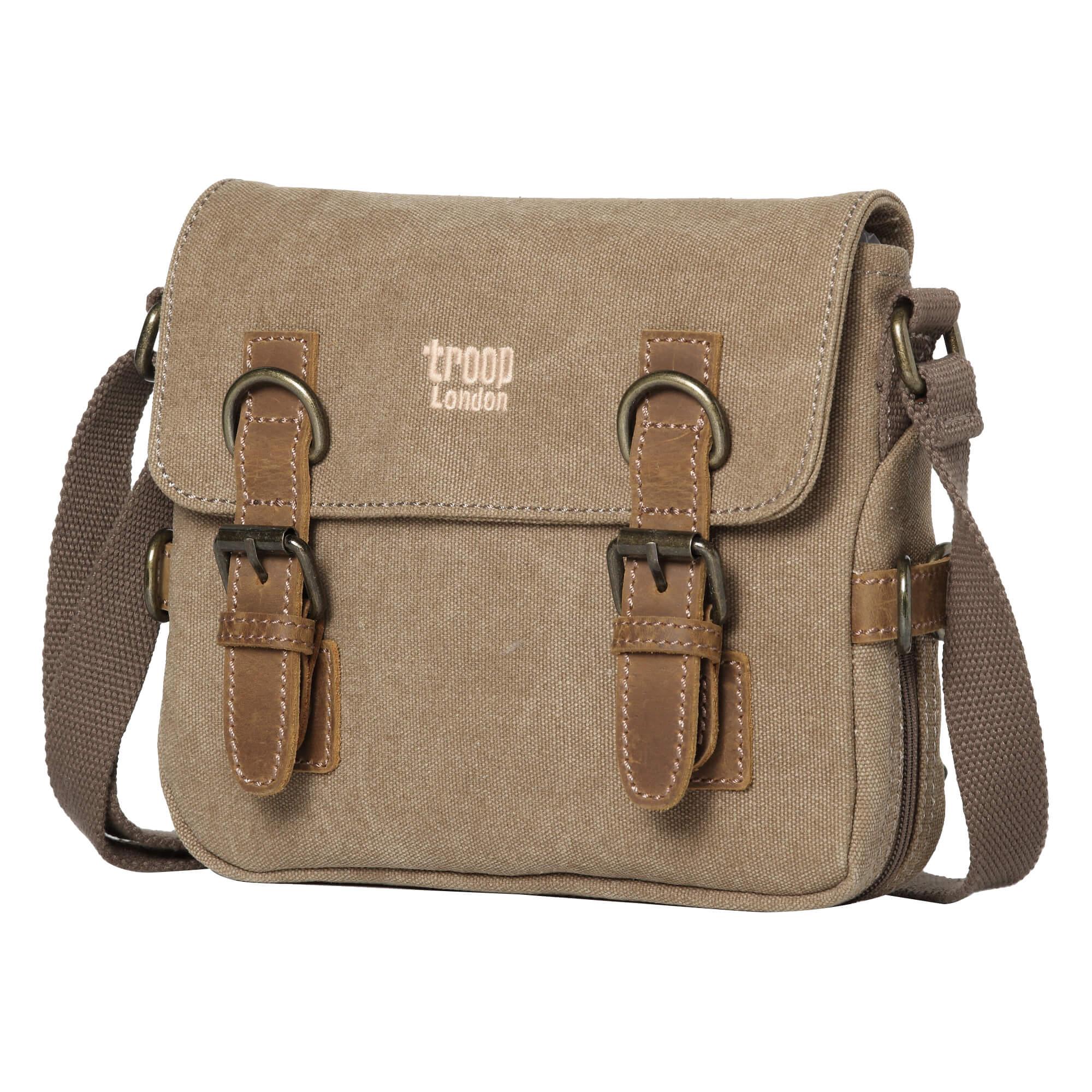 TRP0111 Troop London Classic Canvas Across Body Bag Travel Bag-6