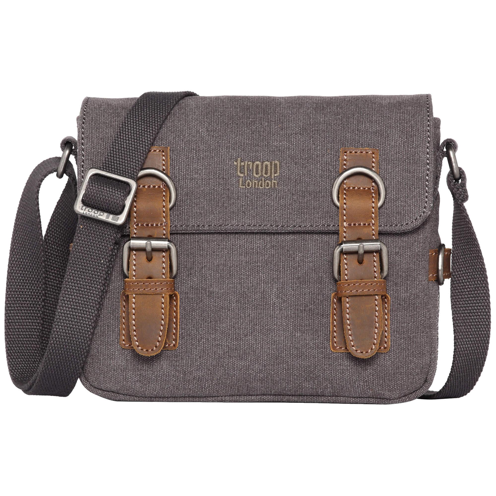 TRP0111 Troop London Classic Canvas Across Body Bag Travel Bag-10