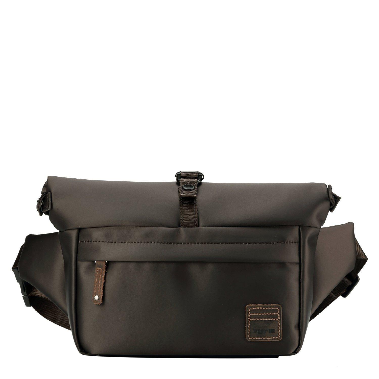 TRP0522 Troop London Heritage Nylon Waist Pack, Over Size Bum Bag, Belt Bag-0